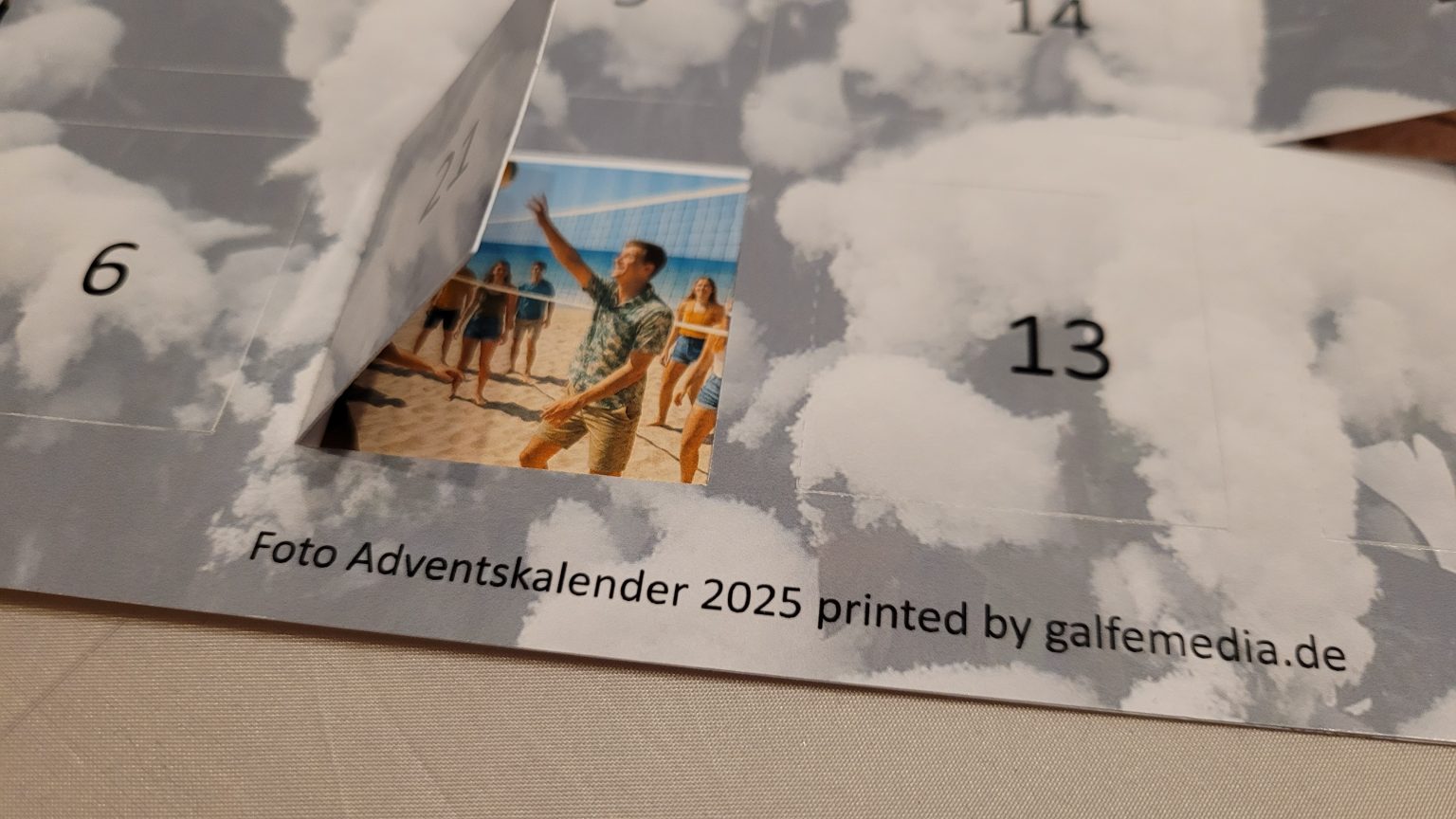 Foto-Adventskalender gedruckt – 24 Türchen mit eigenen Fotos